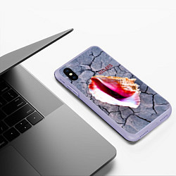 Чехол iPhone XS Max матовый Wonderful Wonderful - The Killers, цвет: 3D-светло-сиреневый — фото 2