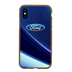 Чехол iPhone XS Max матовый Ford - абстракция