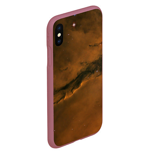Чехол iPhone XS Max матовый Карамельная галактика / 3D-Малиновый – фото 2