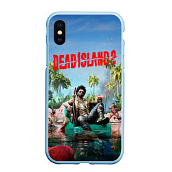 Чехол iPhone XS Max матовый Dead island 2 главный герой