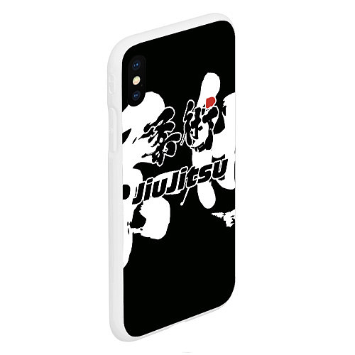 Чехол iPhone XS Max матовый Jiu-jitsu Джиу-джитсу / 3D-Белый – фото 2
