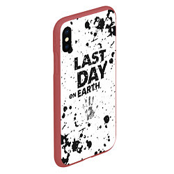 Чехол iPhone XS Max матовый The last of us - краска, цвет: 3D-красный — фото 2