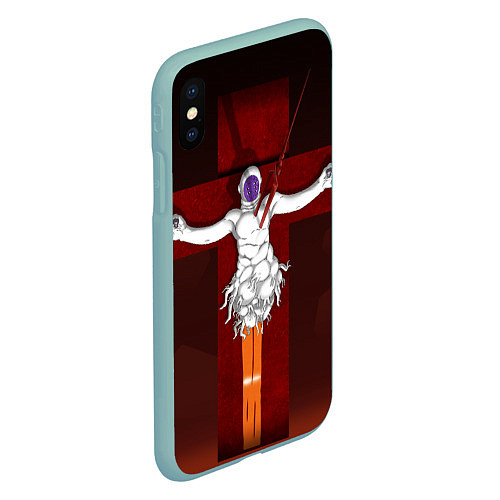 Чехол iPhone XS Max матовый Evangelion Lilith / 3D-Мятный – фото 2