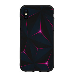 Чехол iPhone XS Max матовый Розовое созвездие, цвет: 3D-черный