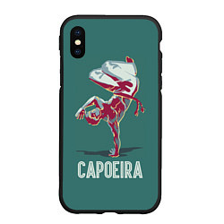 Чехол iPhone XS Max матовый Capoeira fighter, цвет: 3D-черный