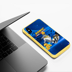 Чехол iPhone XS Max матовый Albatross - Sonic Free Riders - Video game, цвет: 3D-желтый — фото 2