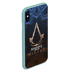 Чехол iPhone XS Max матовый Assassins creed mirage logo, цвет: 3D-мятный — фото 2