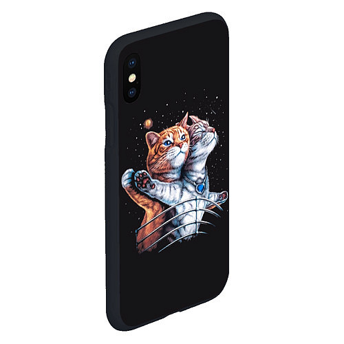 Чехол iPhone XS Max матовый Котаник / 3D-Черный – фото 2