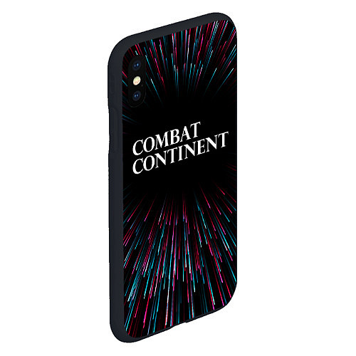 Чехол iPhone XS Max матовый Combat Continent infinity / 3D-Черный – фото 2