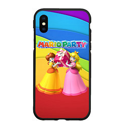 Чехол iPhone XS Max матовый Mario Party - Nintendo, цвет: 3D-черный