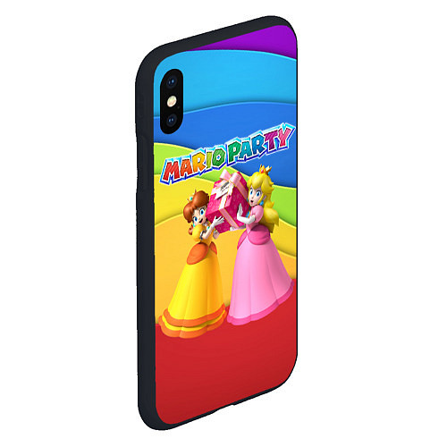 Чехол iPhone XS Max матовый Mario Party - Nintendo / 3D-Черный – фото 2