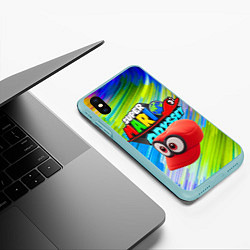 Чехол iPhone XS Max матовый Super Mario Odyssey - Nintendo - Бейсболка, цвет: 3D-мятный — фото 2
