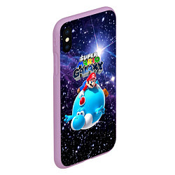Чехол iPhone XS Max матовый Super Mario Galaxy - Nintendo, цвет: 3D-сиреневый — фото 2