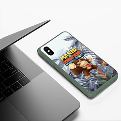 Чехол iPhone XS Max матовый Mario Donkey Kong - Nintendo - Gorilla, цвет: 3D-темно-зеленый — фото 2
