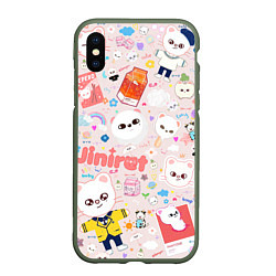 Чехол iPhone XS Max матовый Skzoo Jinniret pattern cartoon avatar