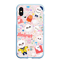 Чехол iPhone XS Max матовый Skzoo Jinniret pattern cartoon avatar