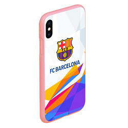 Чехол iPhone XS Max матовый Barcelona цветные геометрии, цвет: 3D-баблгам — фото 2