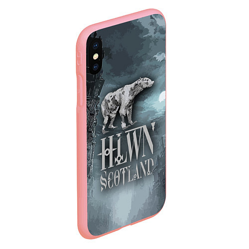 Чехол iPhone XS Max матовый Bear- zombie - halloween Scotland / 3D-Баблгам – фото 2