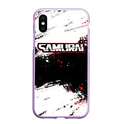 Чехол iPhone XS Max матовый Samurai - cyberpunk 2077 - Белый краски