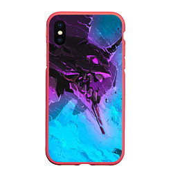 Чехол iPhone XS Max матовый Neon Genesis Evangelion - Eva 01