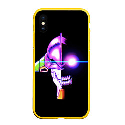 Чехол iPhone XS Max матовый Evangelion neon