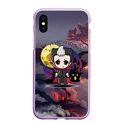Чехол iPhone XS Max матовый Японский вампир - малолетка - сакура