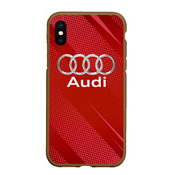 Чехол iPhone XS Max матовый Audi abstraction