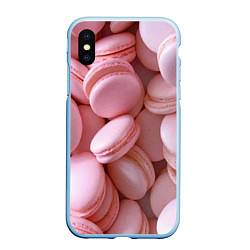 Чехол iPhone XS Max матовый Красные и розовые кексы