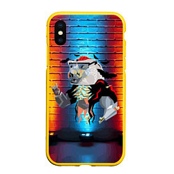 Чехол iPhone XS Max матовый Мишка-зомби - Halloween