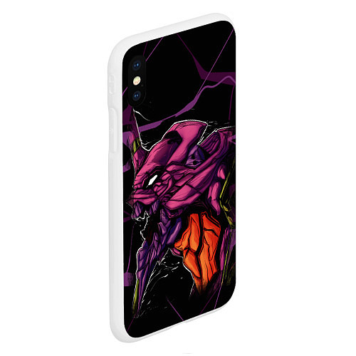 Чехол iPhone XS Max матовый Ева-01 / 3D-Белый – фото 2