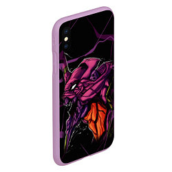 Чехол iPhone XS Max матовый Ева-01, цвет: 3D-сиреневый — фото 2