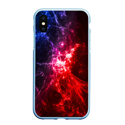 Чехол iPhone XS Max матовый Вспышка в космосе