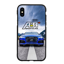 Чехол iPhone XS Max матовый Audi ABT - sportsline на трассе