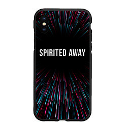 Чехол iPhone XS Max матовый Spirited Away infinity, цвет: 3D-черный