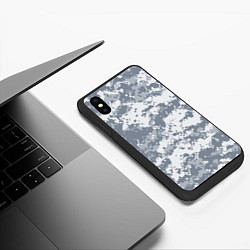 Чехол iPhone XS Max матовый UCP камуфляж США, цвет: 3D-черный — фото 2