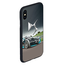 Чехол iPhone XS Max матовый Citroen DS Spirit - скоростной режим, цвет: 3D-черный — фото 2