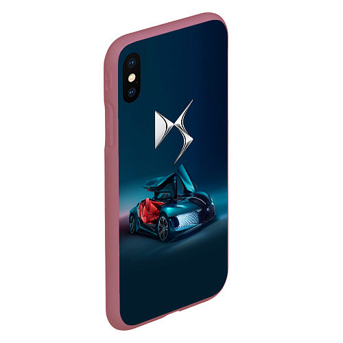 Чехол iPhone XS Max матовый Citroen DS Spirit Concept / 3D-Малиновый – фото 2