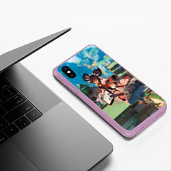 Чехол iPhone XS Max матовый Синь Янь в примогеме, цвет: 3D-сиреневый — фото 2
