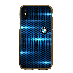 Чехол iPhone XS Max матовый BMW texture