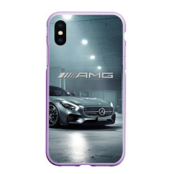 Чехол iPhone XS Max матовый Mercedes AMG - Motorsport