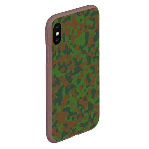 Чехол iPhone XS Max матовый Камуфляж WW2 Soviet / 3D-Коричневый – фото 2