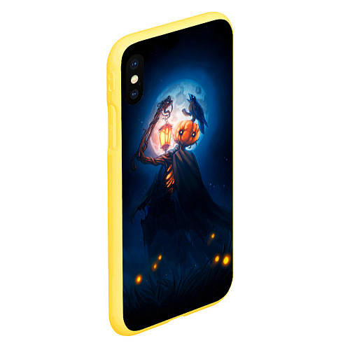 Чехол iPhone XS Max матовый Scarecrow / 3D-Желтый – фото 2