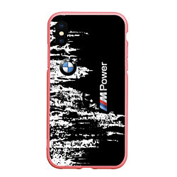Чехол iPhone XS Max матовый BMW M Power - pattern, цвет: 3D-баблгам