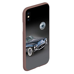 Чехол iPhone XS Max матовый Buick Wildcat - cabriolet, цвет: 3D-коричневый — фото 2