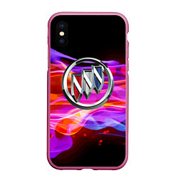 Чехол iPhone XS Max матовый Buick - emblem - element