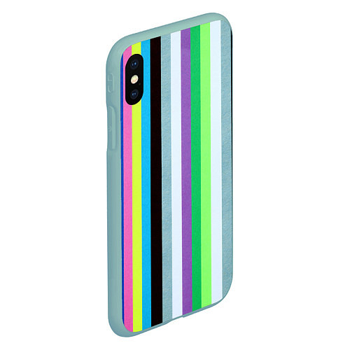 Чехол iPhone XS Max матовый Множество цветов / 3D-Мятный – фото 2