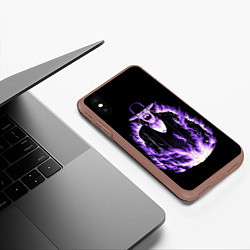 Чехол iPhone XS Max матовый The phenom undertaker, цвет: 3D-коричневый — фото 2