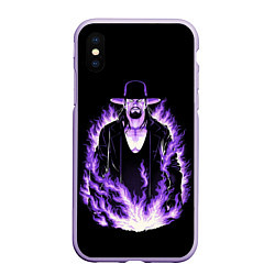 Чехол iPhone XS Max матовый The phenom undertaker, цвет: 3D-светло-сиреневый