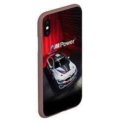Чехол iPhone XS Max матовый BMW M4 GT4 - Motorsport, цвет: 3D-коричневый — фото 2