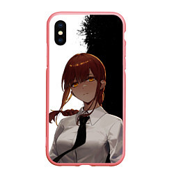 Чехол iPhone XS Max матовый Демон контроля - Chainsaw man